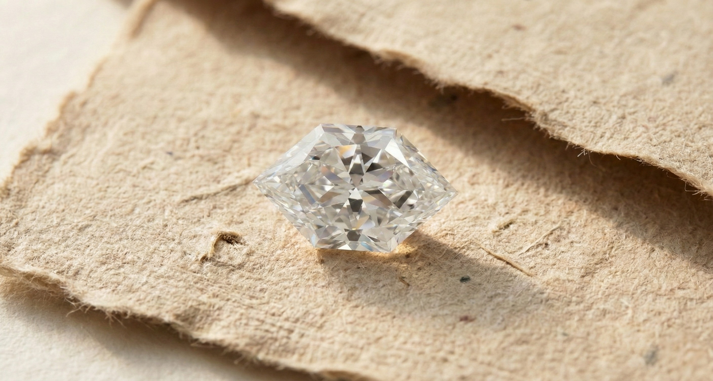 elongated hexagon diamond adelaide