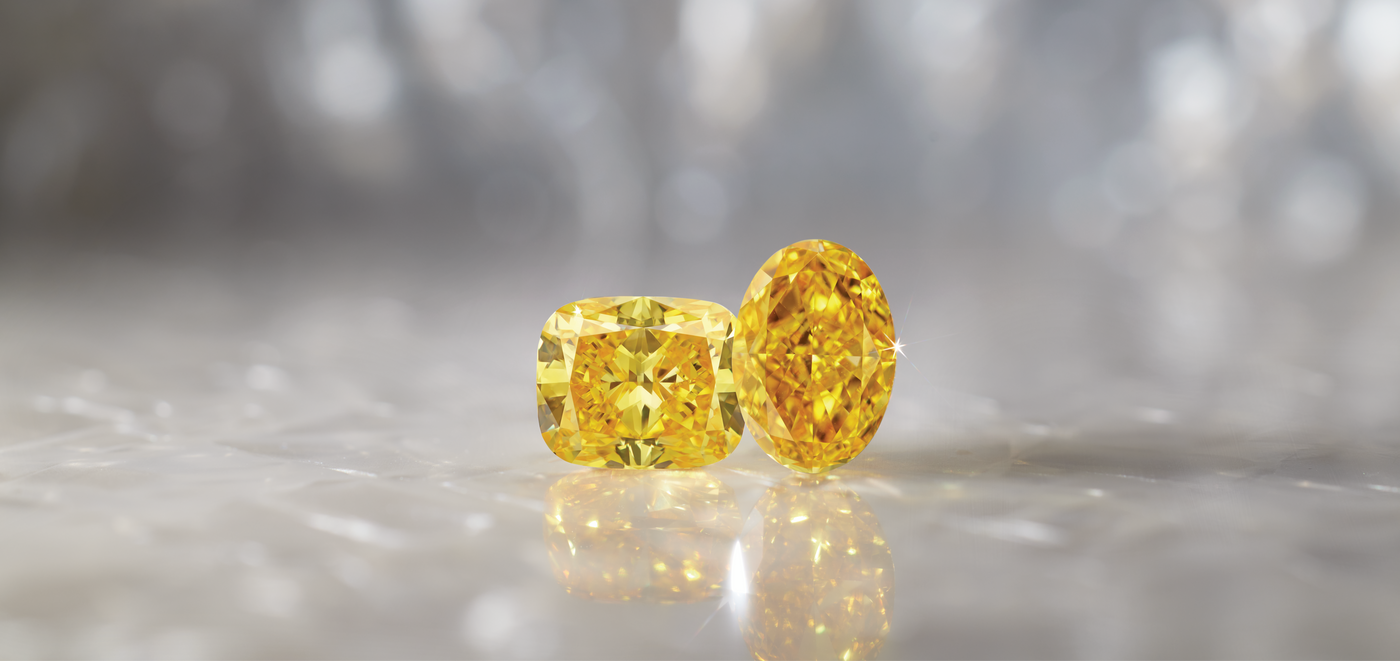 oval cushion yellow diamond