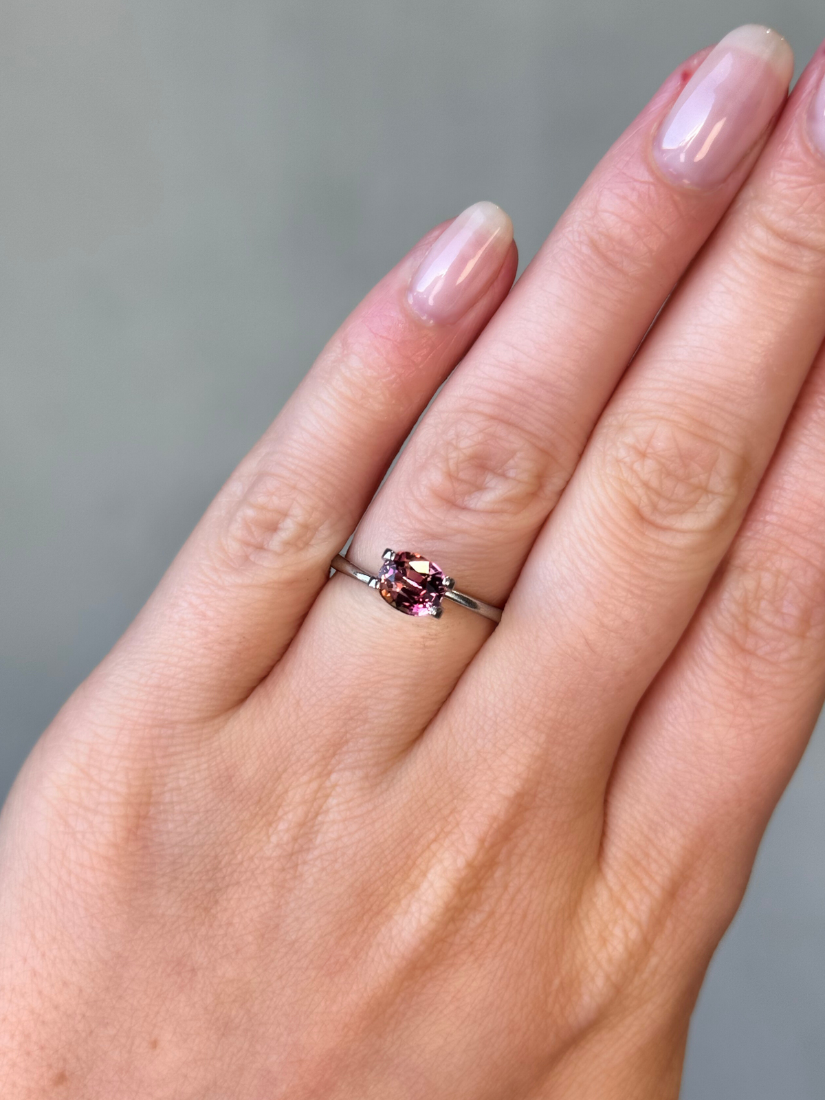 1.06ct Sunset Colour Oval Cut Tourmaline 