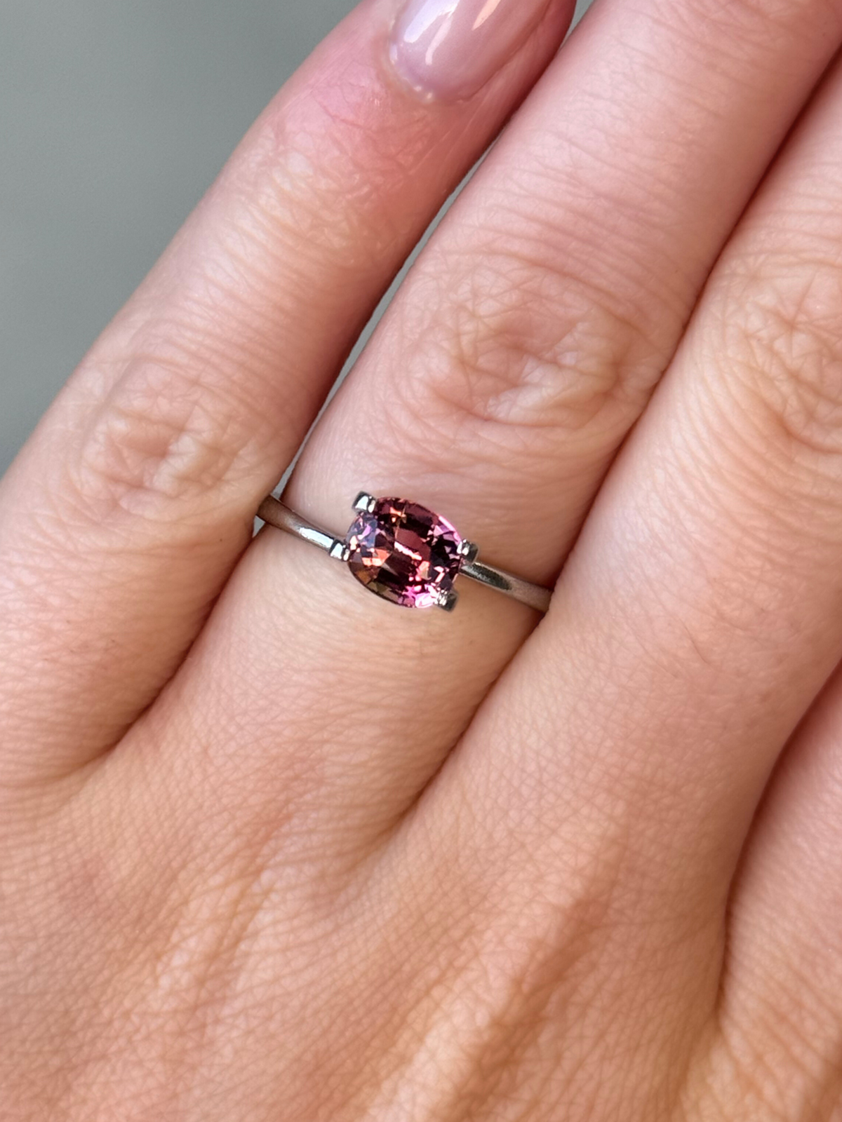 1.06ct Sunset Colour Oval Cut Tourmaline 