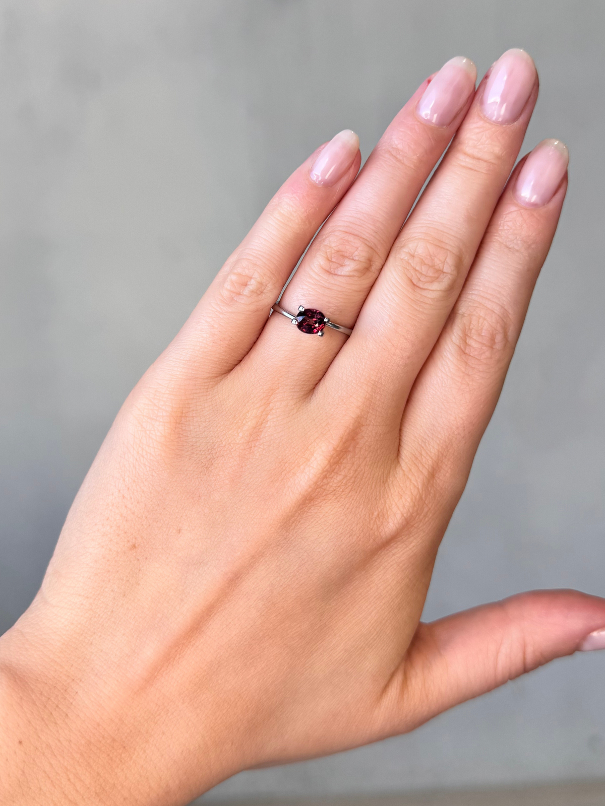 1.14ct Oval Cut Red Sapphire