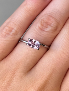 1.26ct oval pastel pink sapphire loose gemstone Adelaide engagement ring