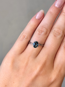 1.65ct oval cut blue teal sapphire loose gemstone Adelaide, Australia