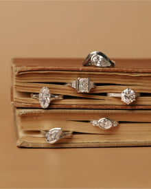 Simone Radiant Three Stone Engagement Ring