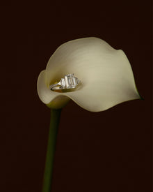 Ingrid Emerald Cut Five Stone Engagement Ring