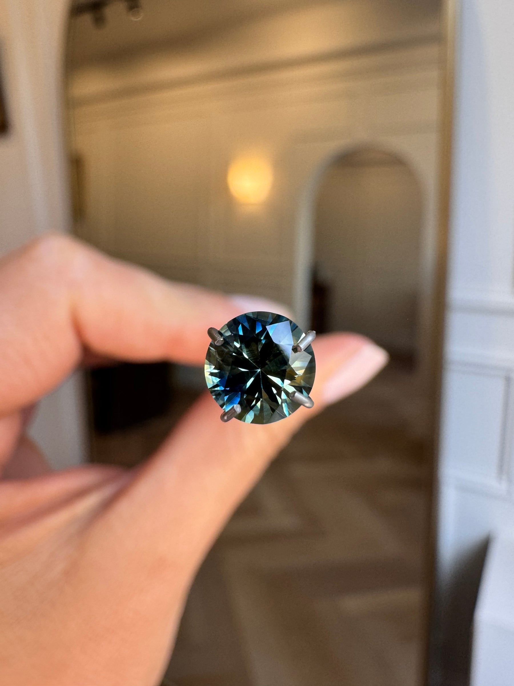 1ct round cut australian parti sapphire
