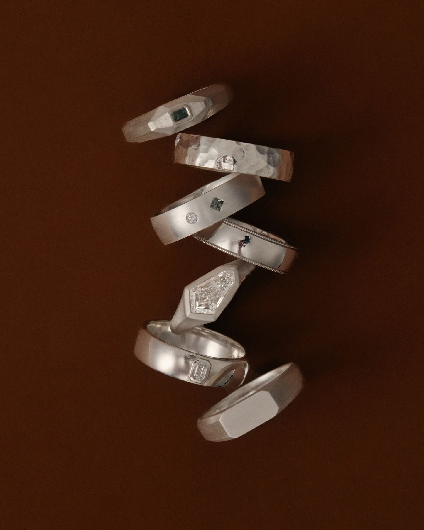 Ezra Shield Diamond Signet Ring