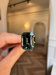 2.44ct Emerald Cut Green Sapphire