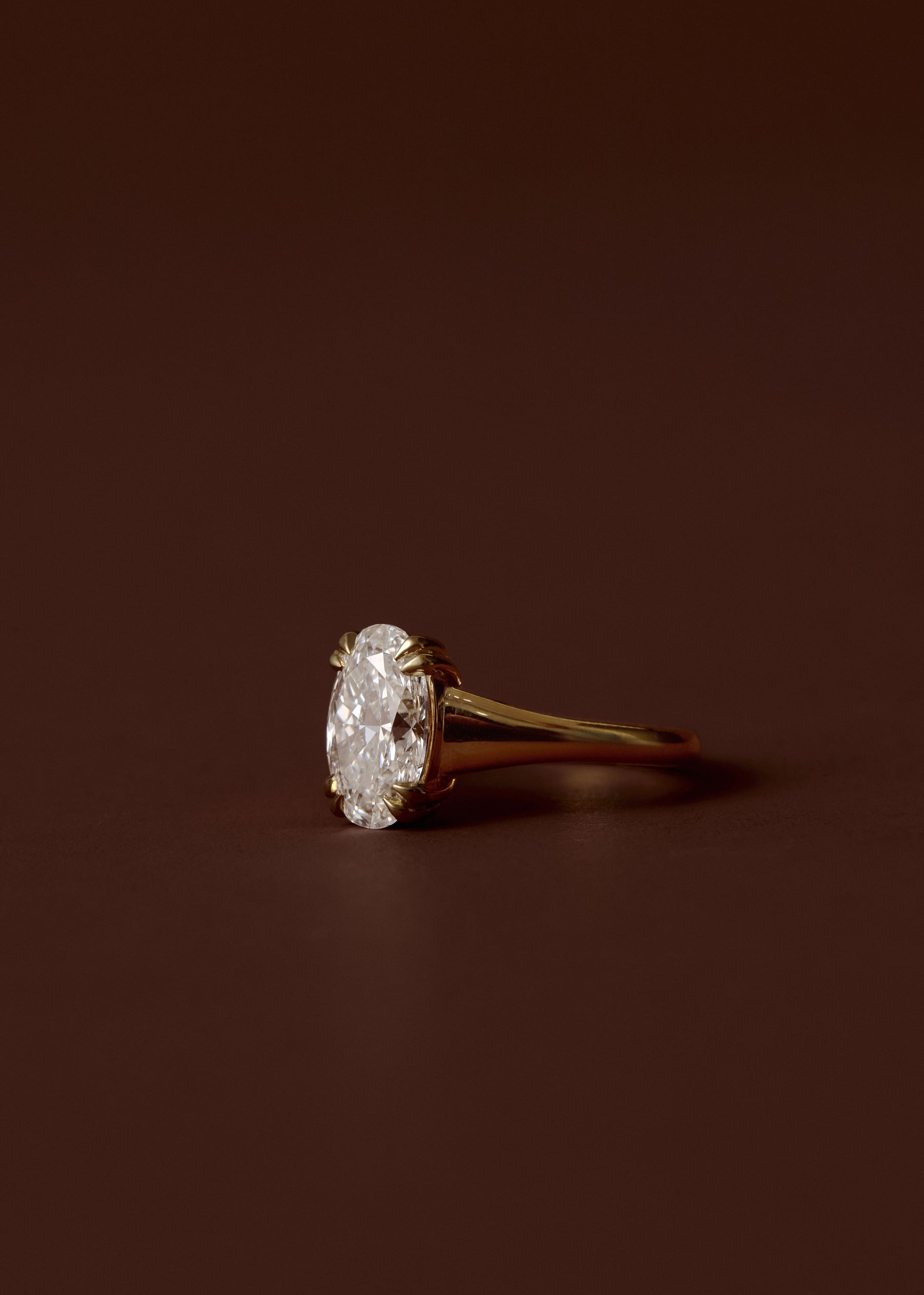 Arden Oval Diamond Engagement Ring