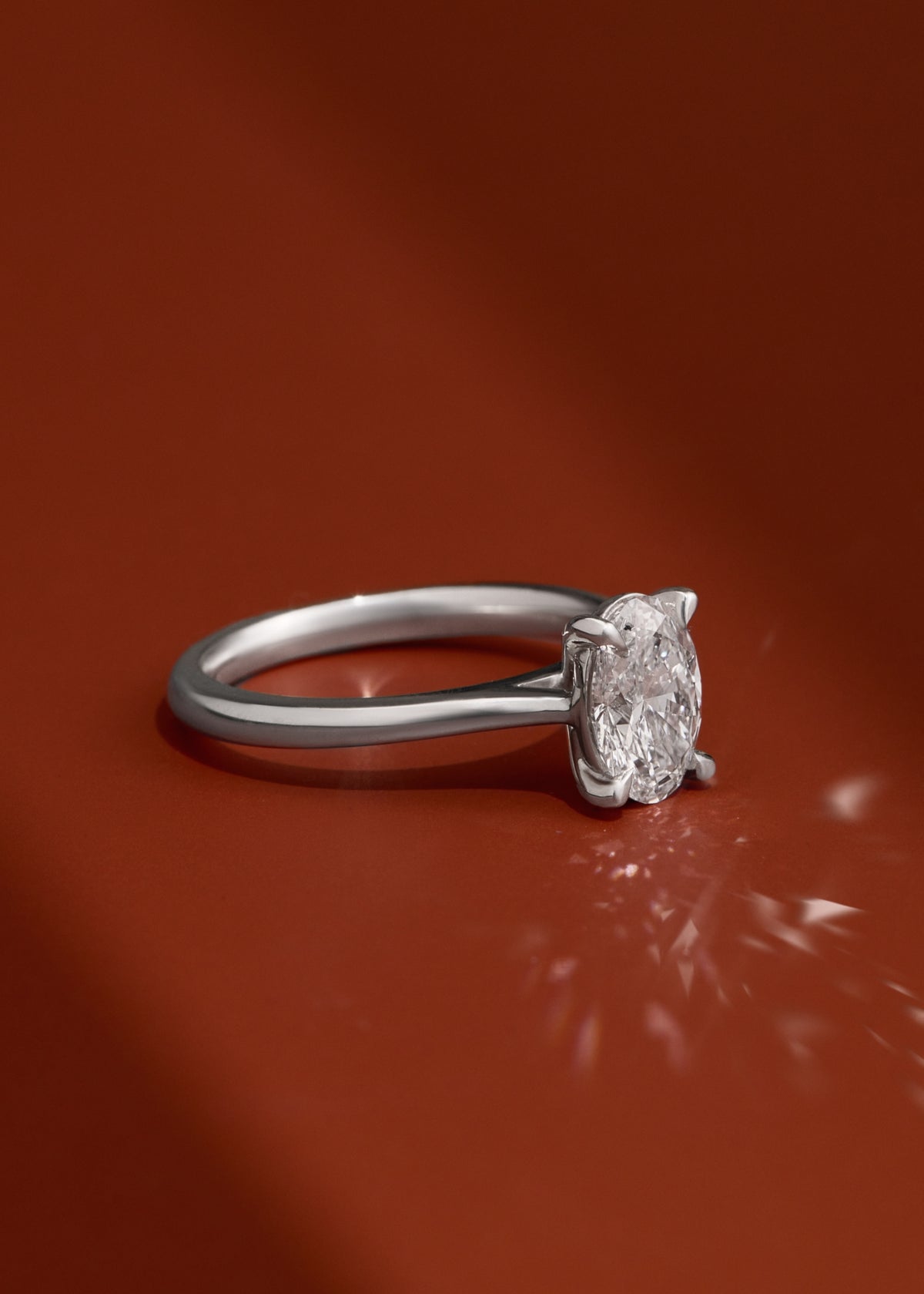 Eva Oval Solitaire Ring