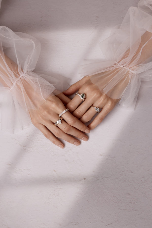 Astrid Three Stone Ring hover