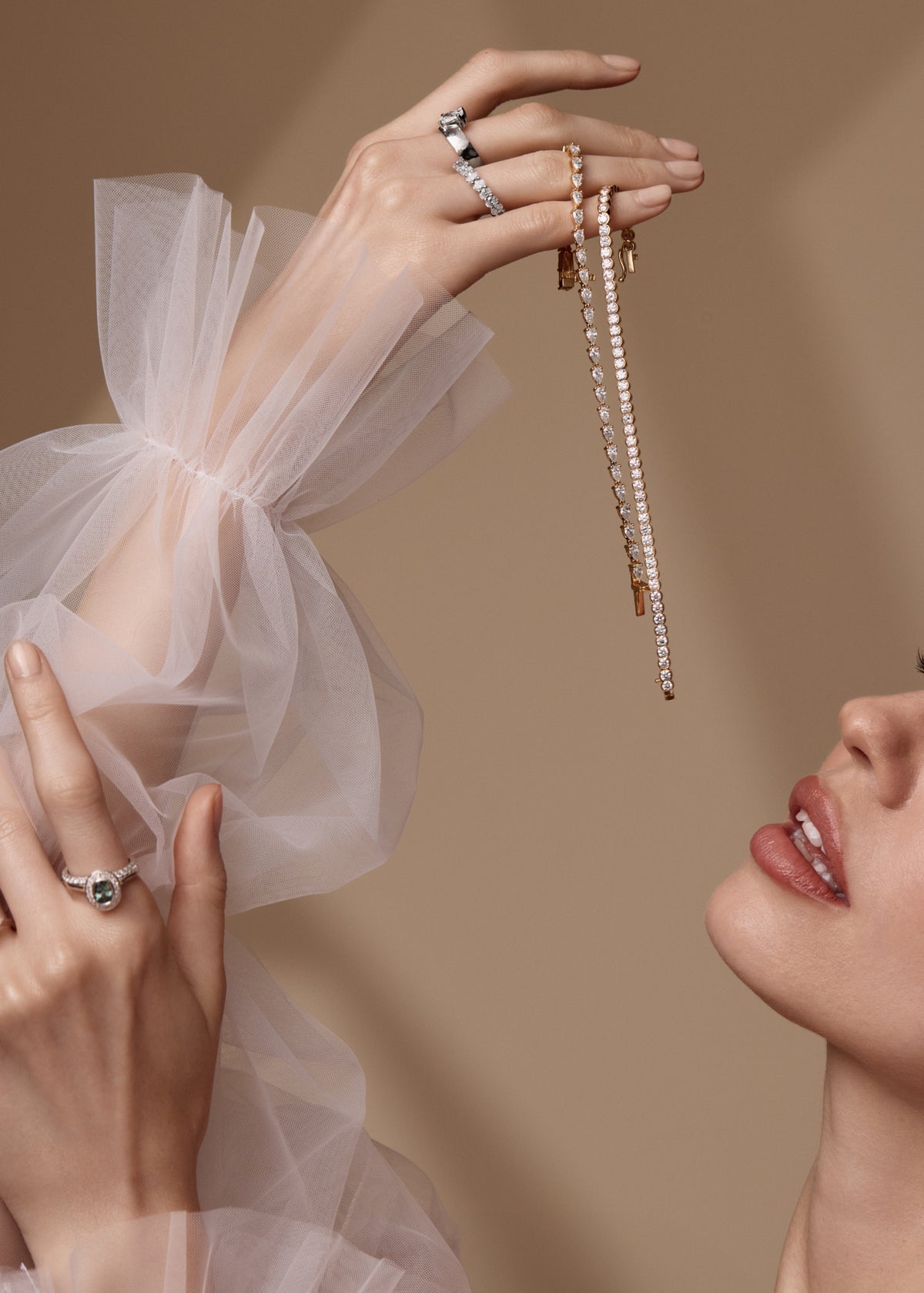 Pear Diamond Tennis Bracelet - Lab Grown Diamonds