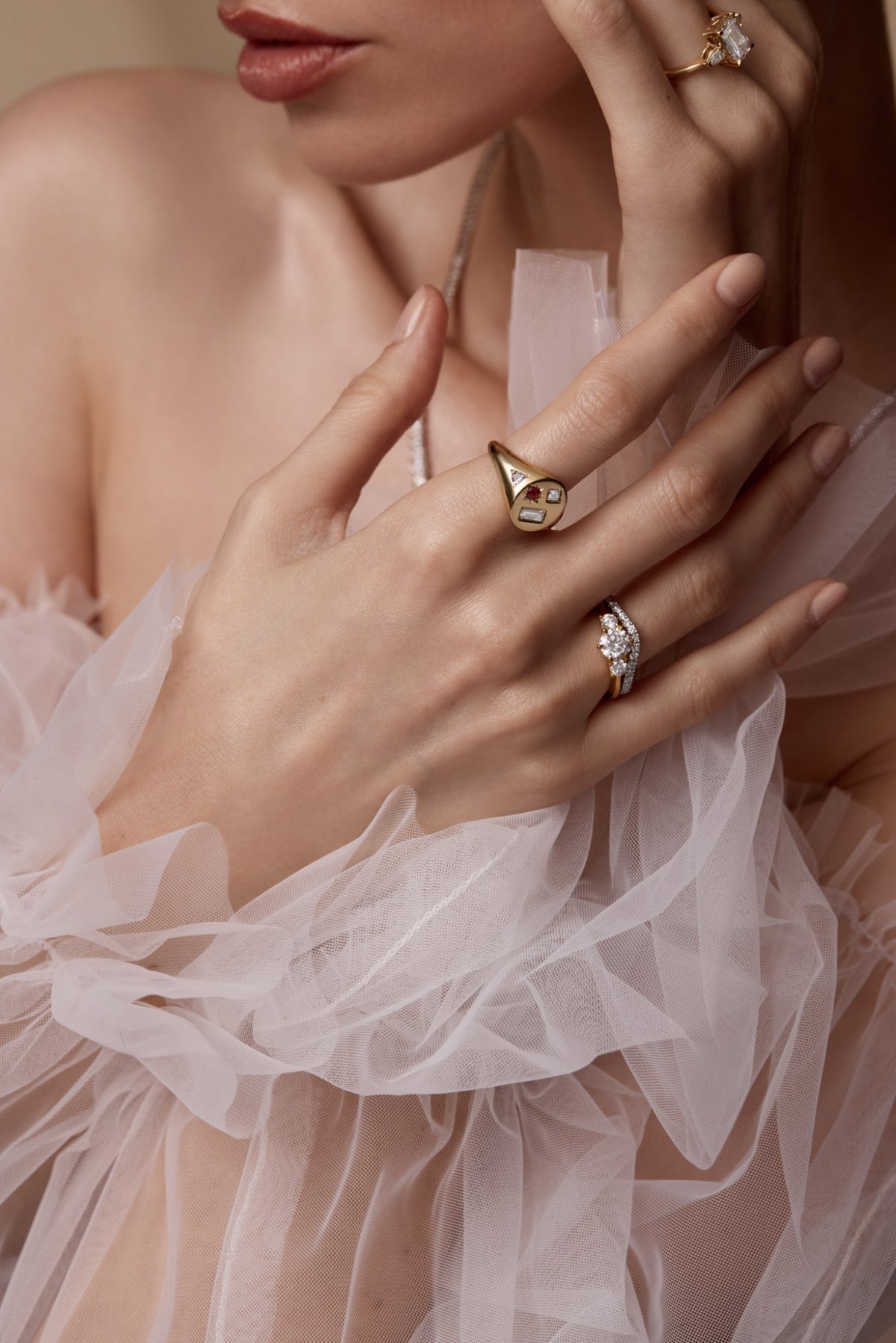 Clara Three Stone Ring