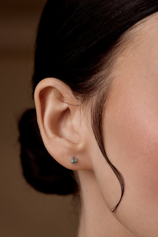 Teal Sapphire Studs