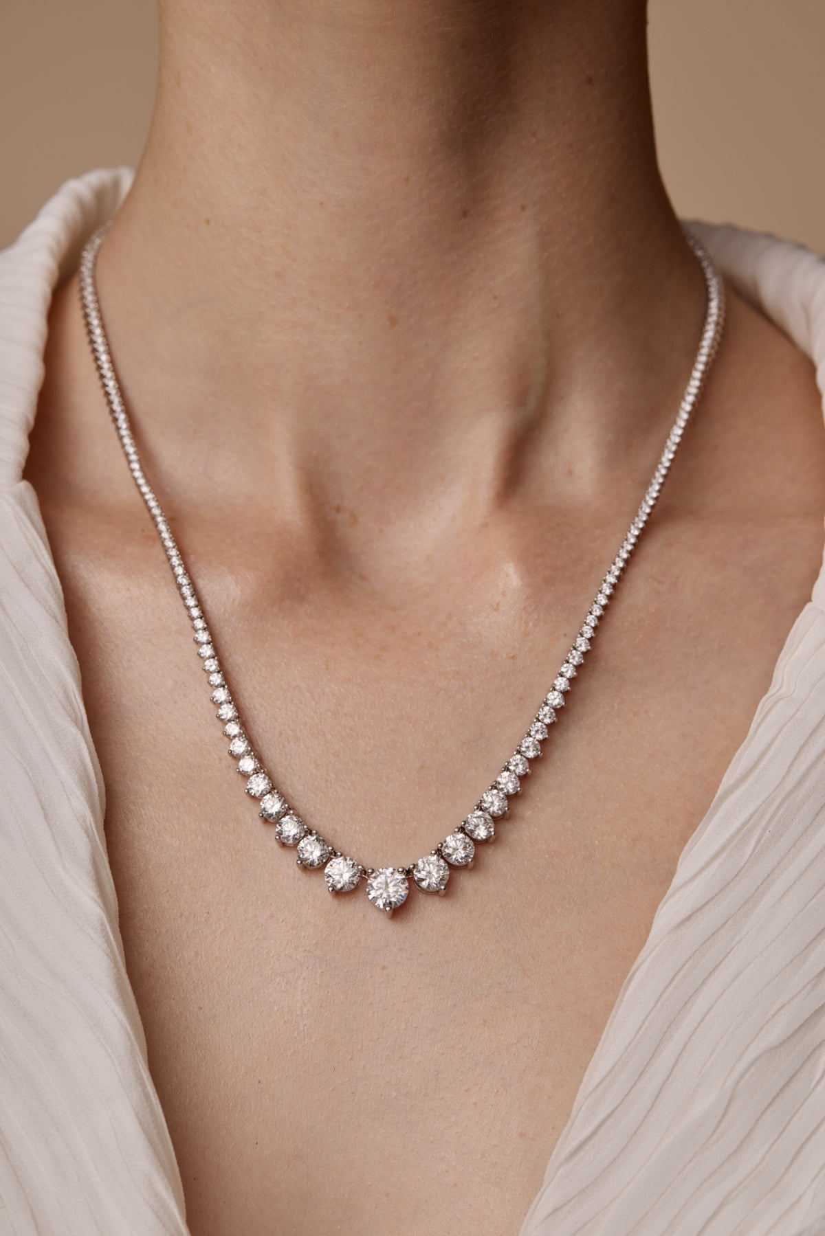 Vera Graduated Tennis Necklace