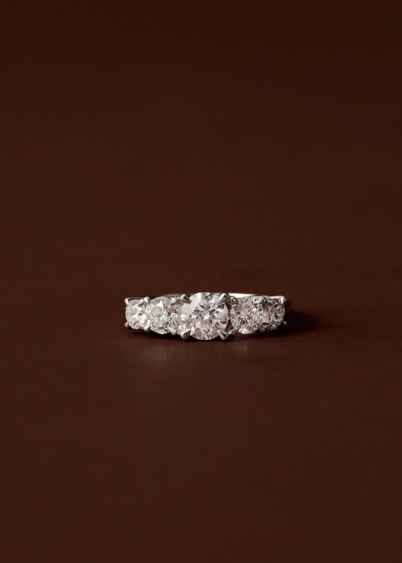 Cascade Five Stone Diamond Ring
