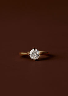 Cora Round Diamond Hidden Halo Engagement Ring