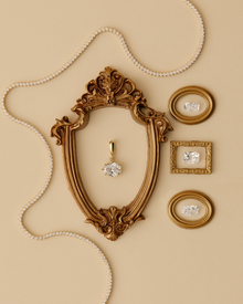 oval diamond pendant yellow gold