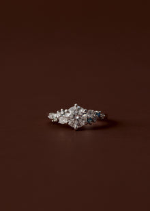 Elara Asymmetrical Cluster Engagement Ring