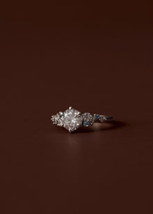 Elara Asymmetrical Cluster Engagement Ring