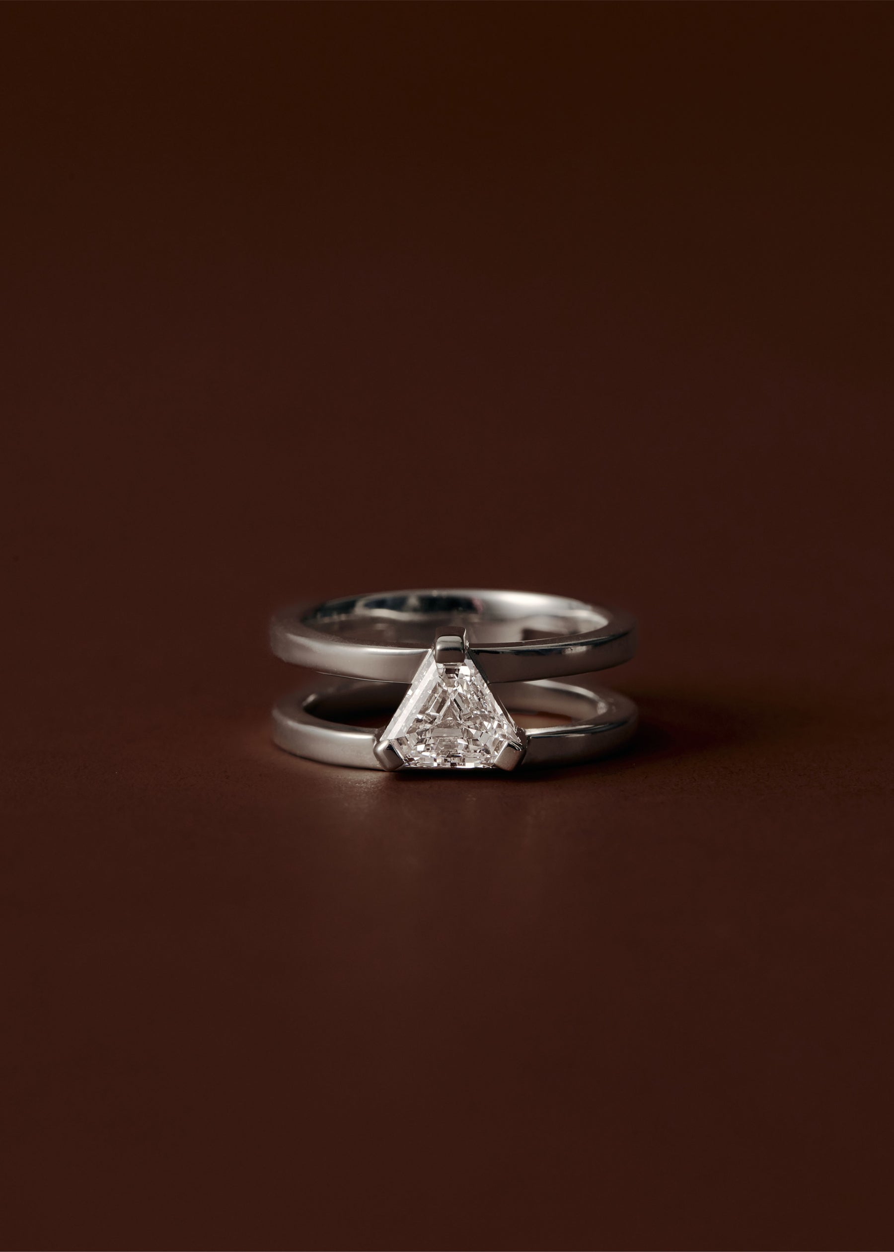 Enid Calf Cut Diamond Engagement Ring