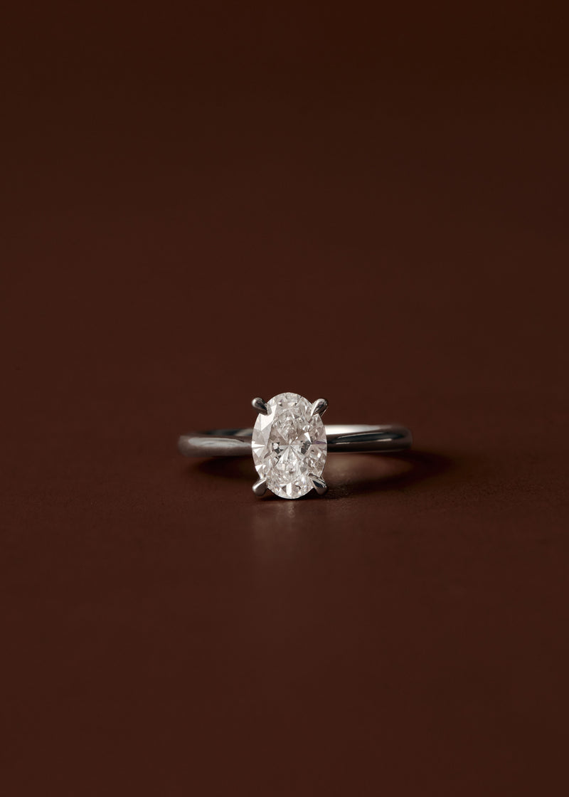 Eva Oval Solitaire Engagement Ring