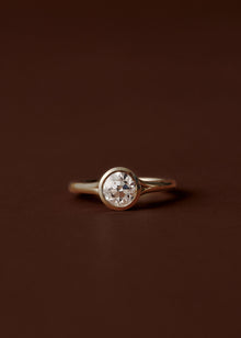 Maeve Raised Bezel Solitaire Engagement Ring
