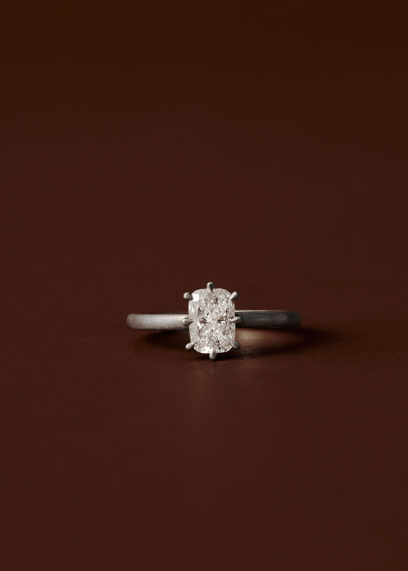 Margot Cushion Cut Solitaire Engagement Ring