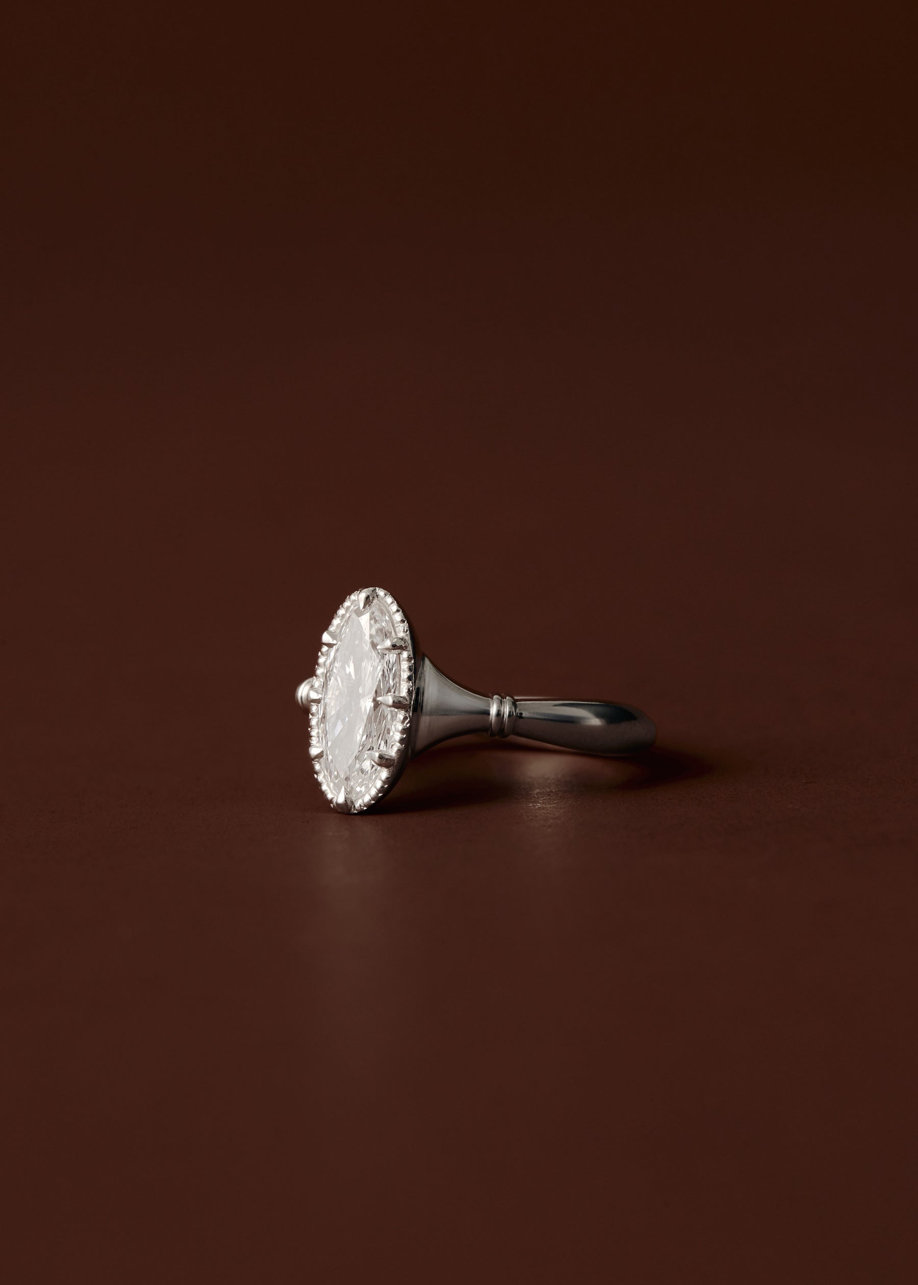 Odette Moval Diamond Engagement Ring