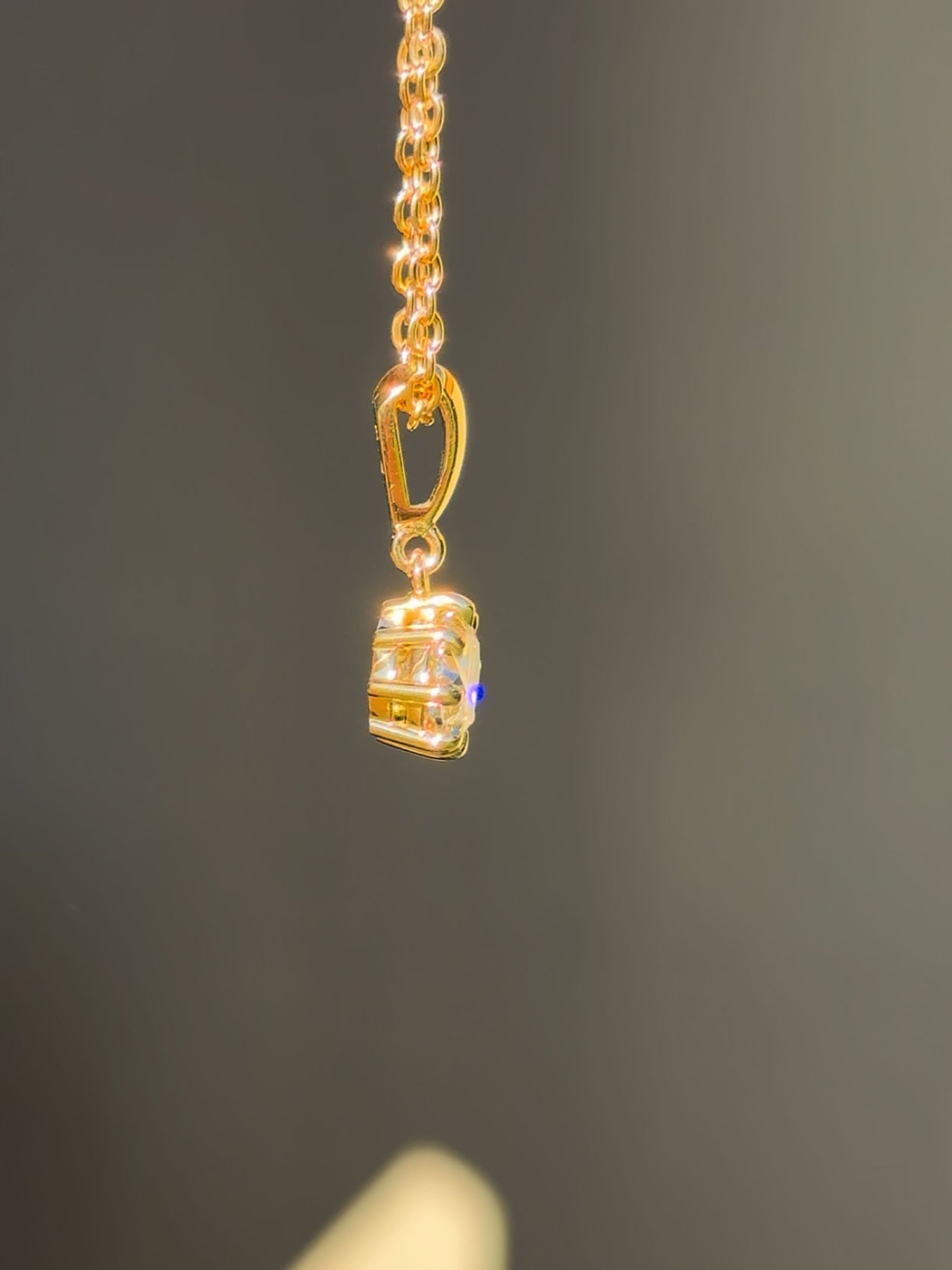 Oval Diamond Pendant - East to West Orientation