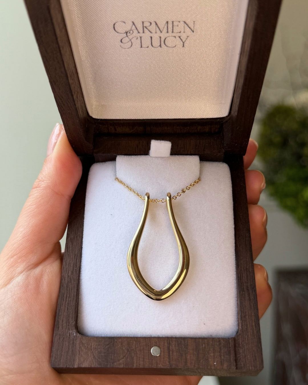 Yellow Gold Pendant - Ring Holder