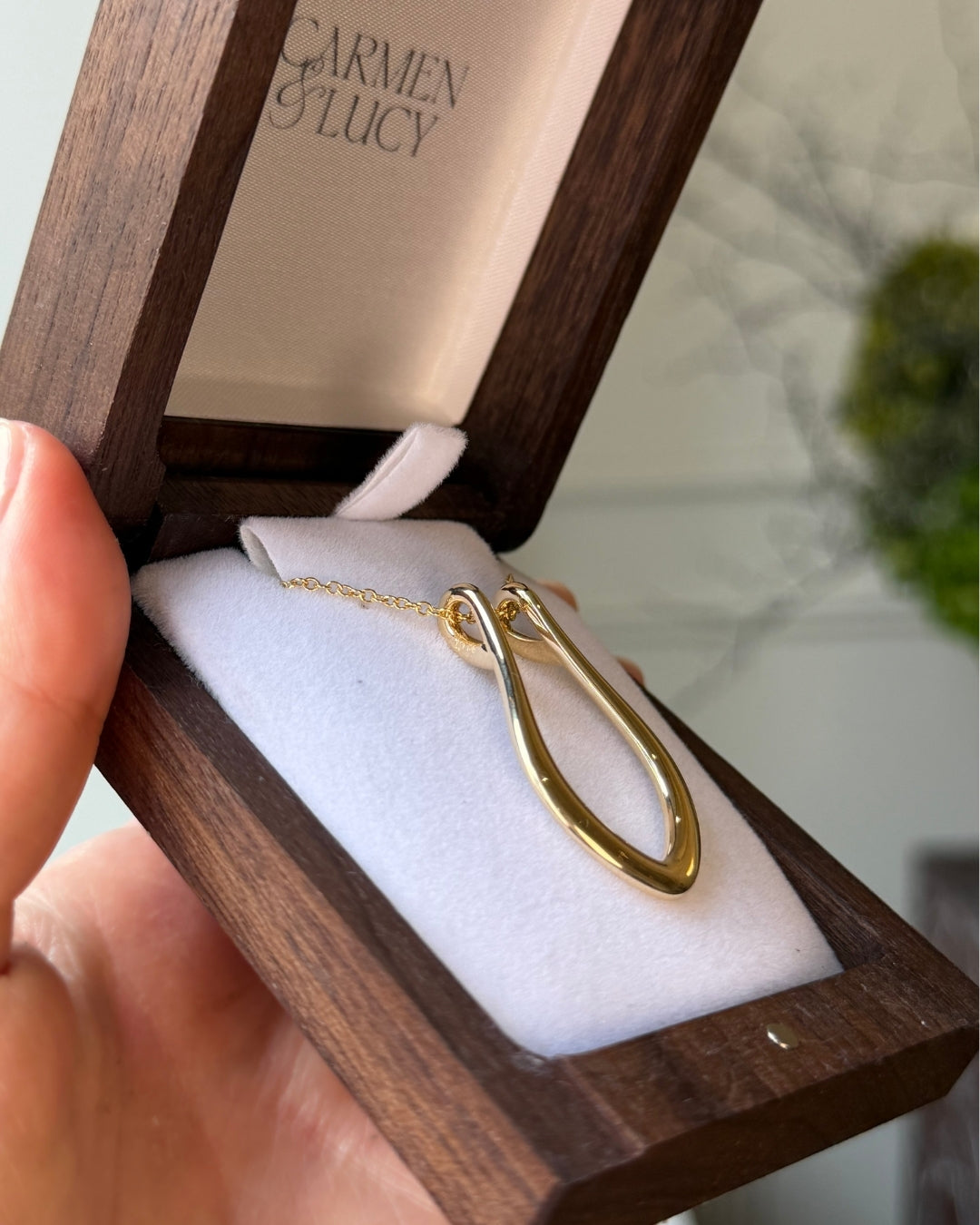 Yellow Gold Pendant - Ring Holder