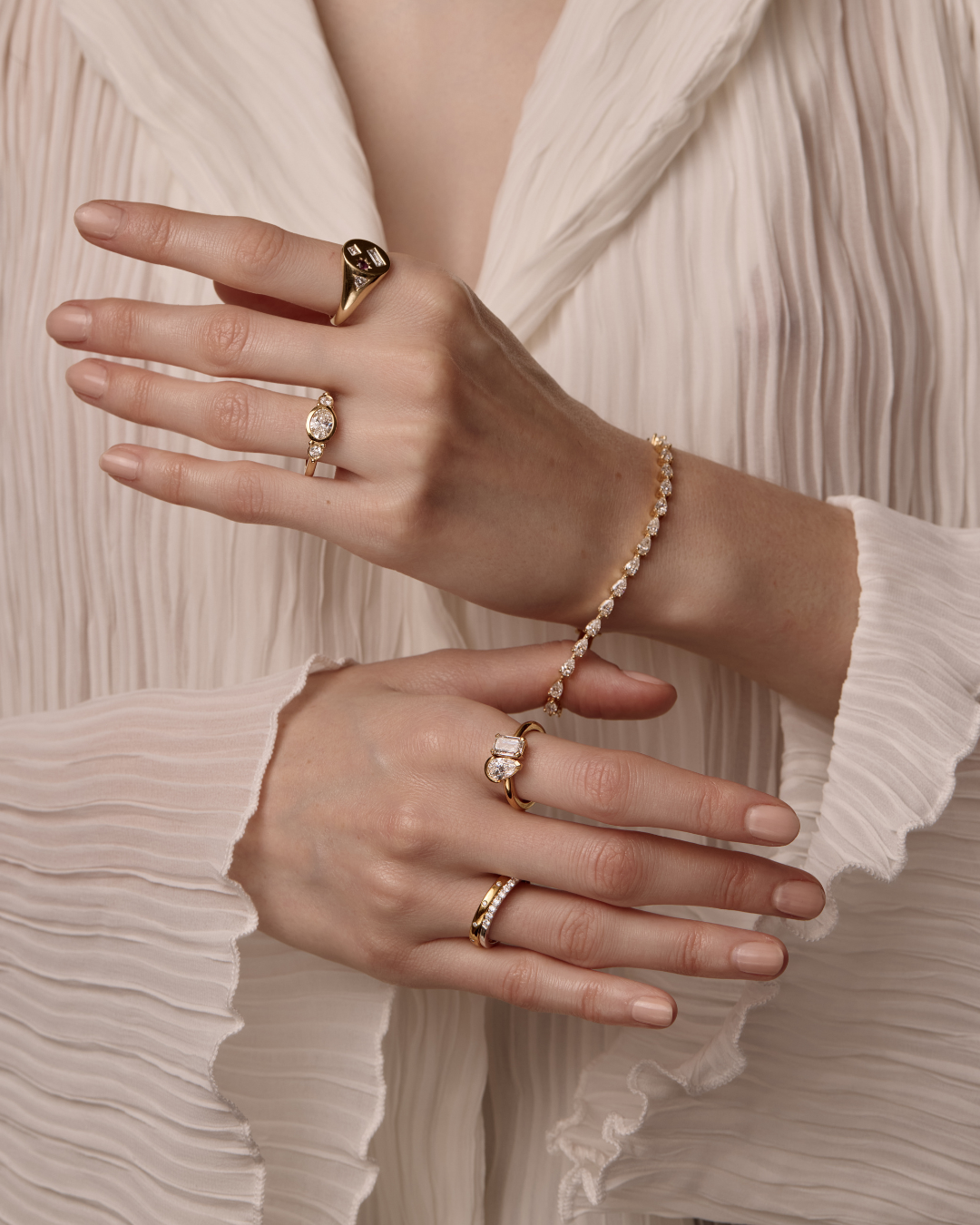 Olivia Three Stone Ring