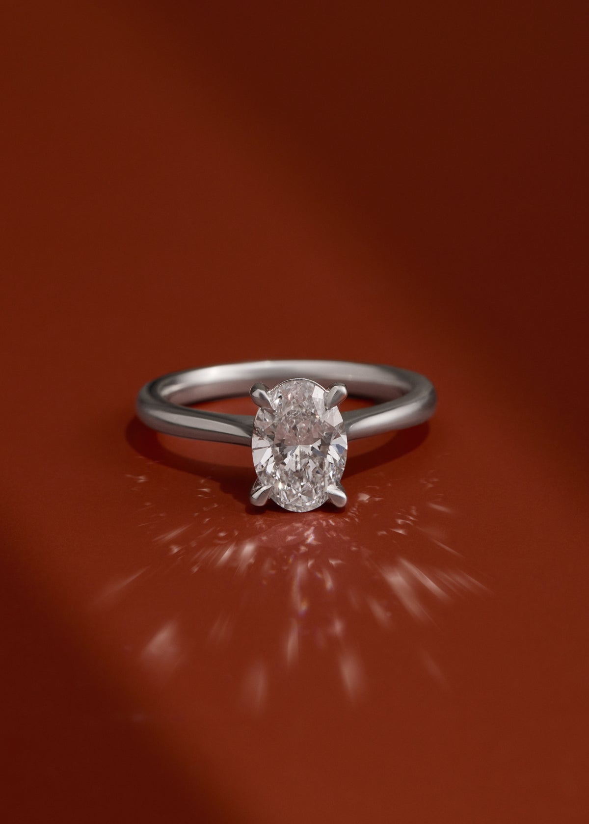 Eva Oval Solitaire Ring