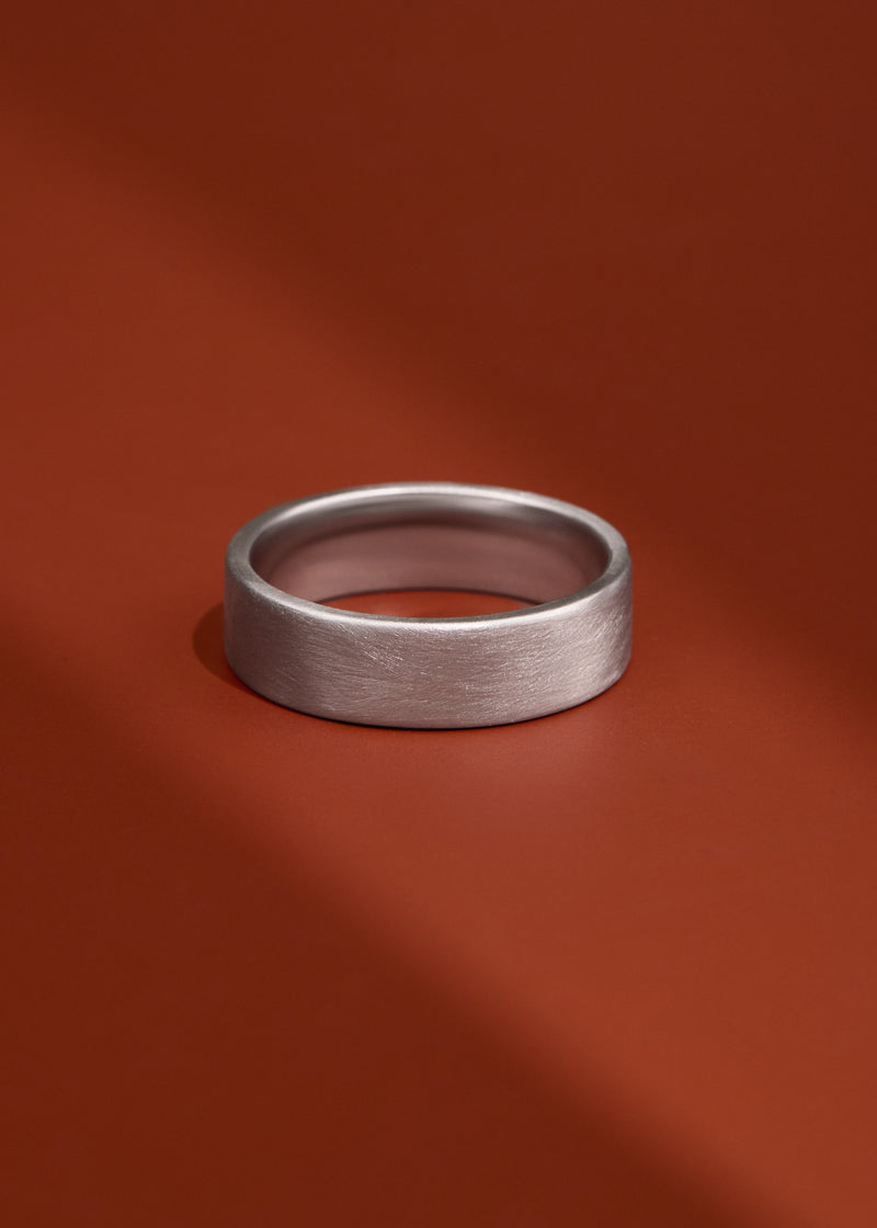 Cigar Wedding Ring - Polished or Matte
