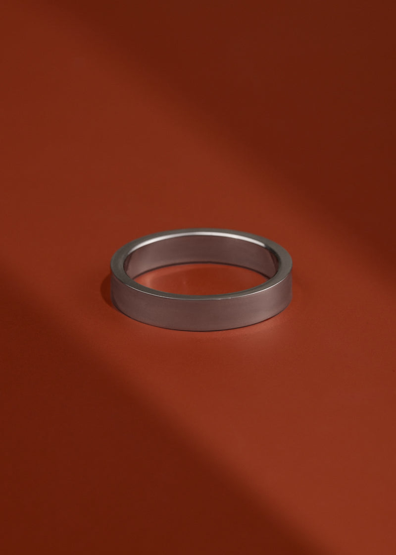 Cigar Wedding Ring - Polished or Matte