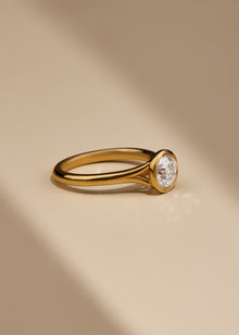 Maeve Raised Bezel Solitaire Engagement Ring