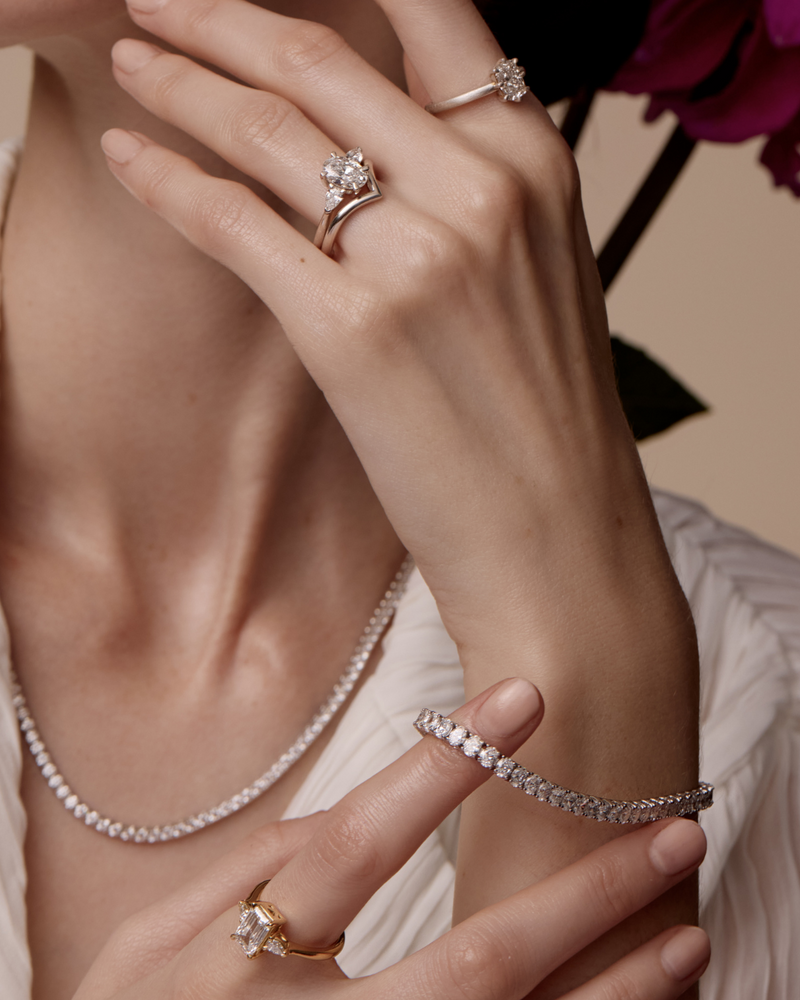Oval Tennis Bracelet - Lab Grown Diamonds