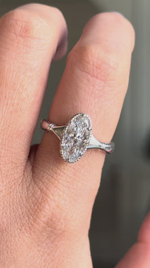 Odette Moval Diamond Engagement Ring