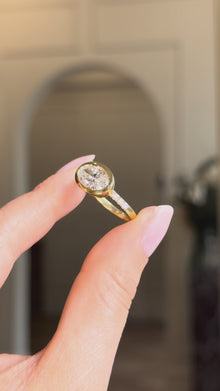 Mira East-West Oval Engagement Ring