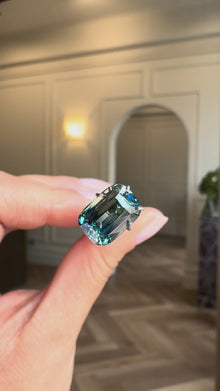 4.06ct Cushion Cut Parti Sapphire