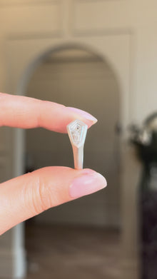Ezra Shield Diamond Signet Ring
