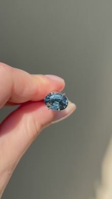 3.03ct Oval Cut Teal Sapphire