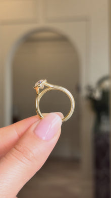 Maeve Raised Bezel Solitaire Engagement Ring
