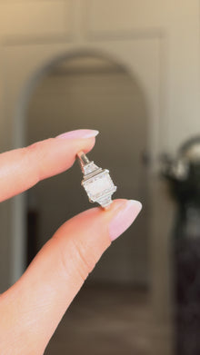 Simone Radiant Three Stone Engagement Ring