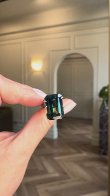 2.95ct Emerald Cut Parti Sapphire
