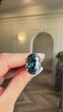3.03ct Oval Cut Teal Sapphire