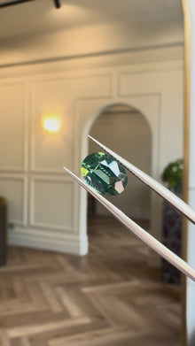 2.28ct Oval Cut Teal Green Sapphire