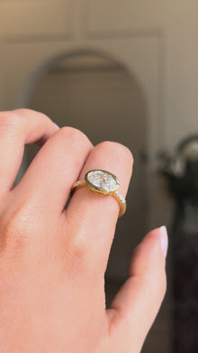 Mira East-West Oval Engagement Ring