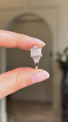 Simone Radiant Three Stone Engagement Ring